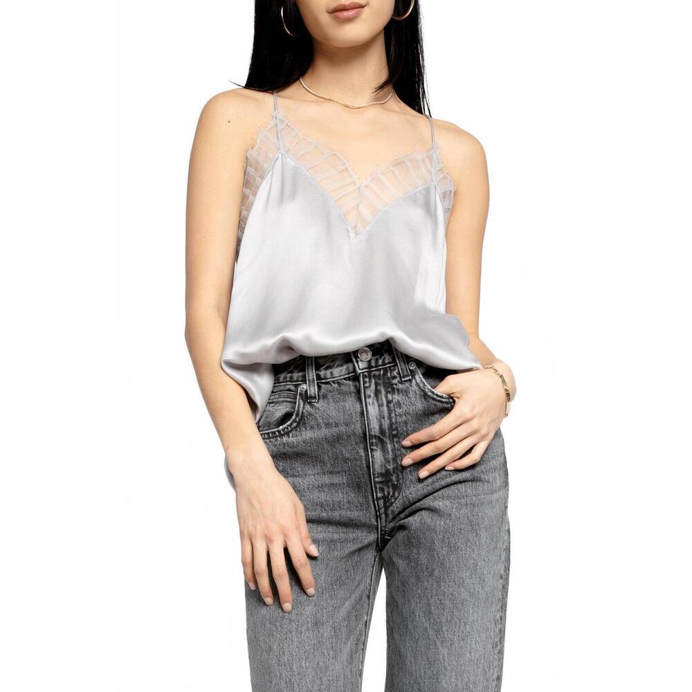 NEW IRO berwyn v-neck camisole in light grey